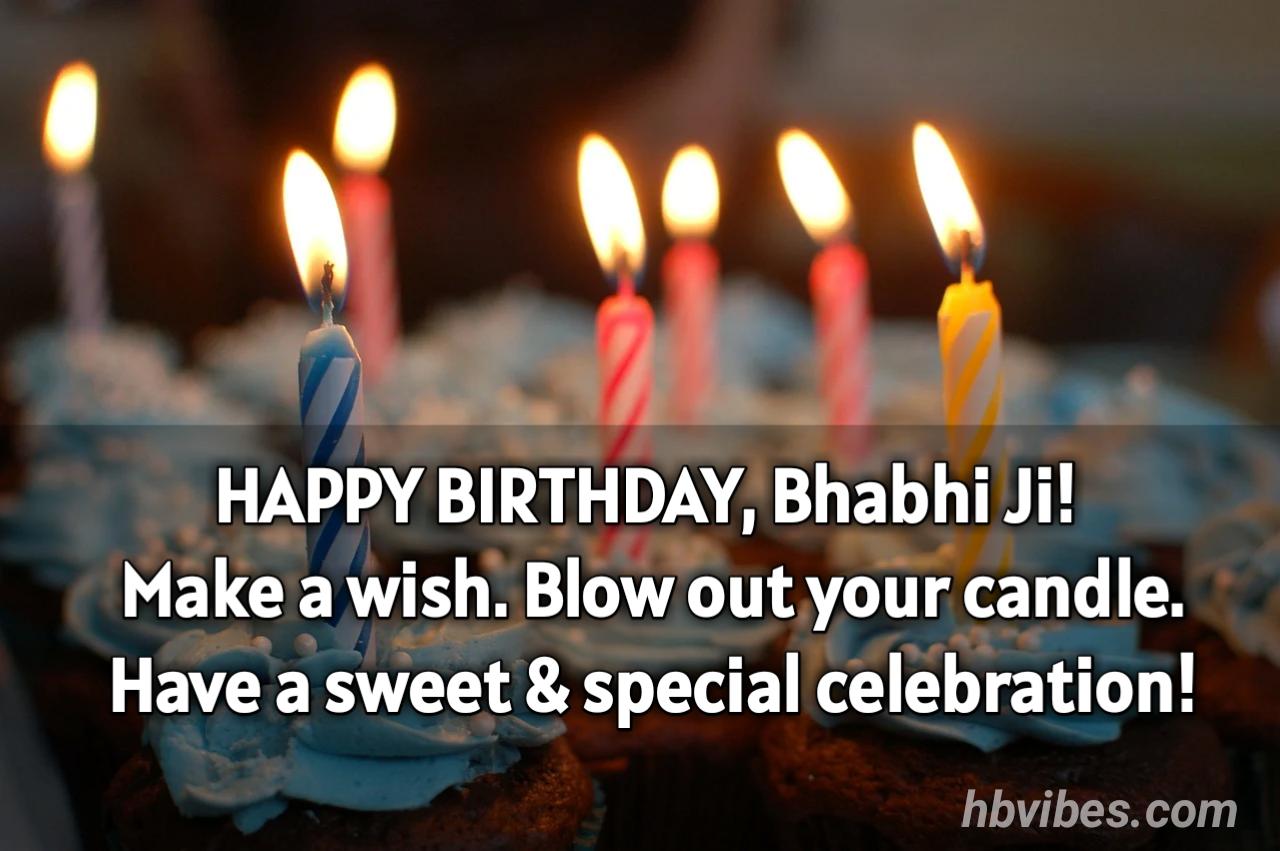Candle wish to Bhabhi