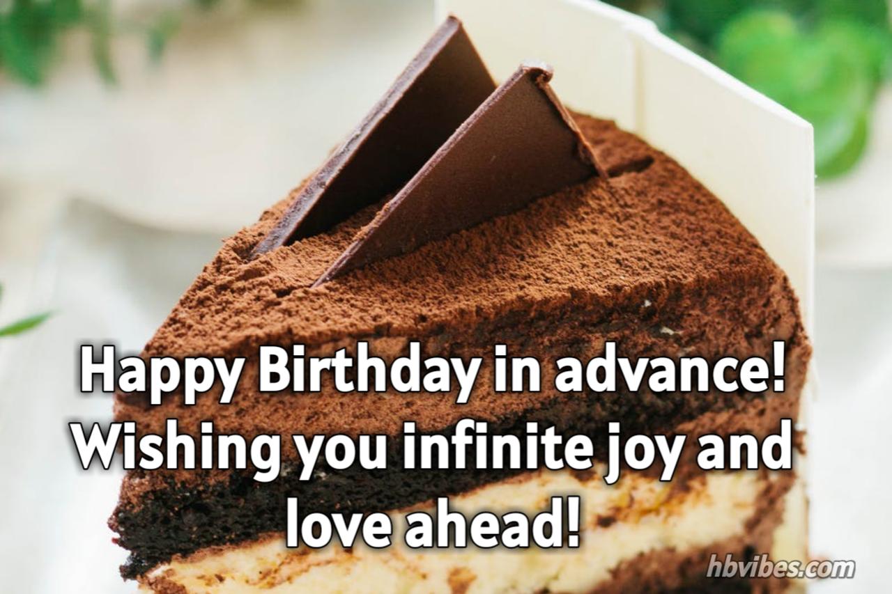 Advance Happy Birthday Wishes Quotes Messages Hbvibes