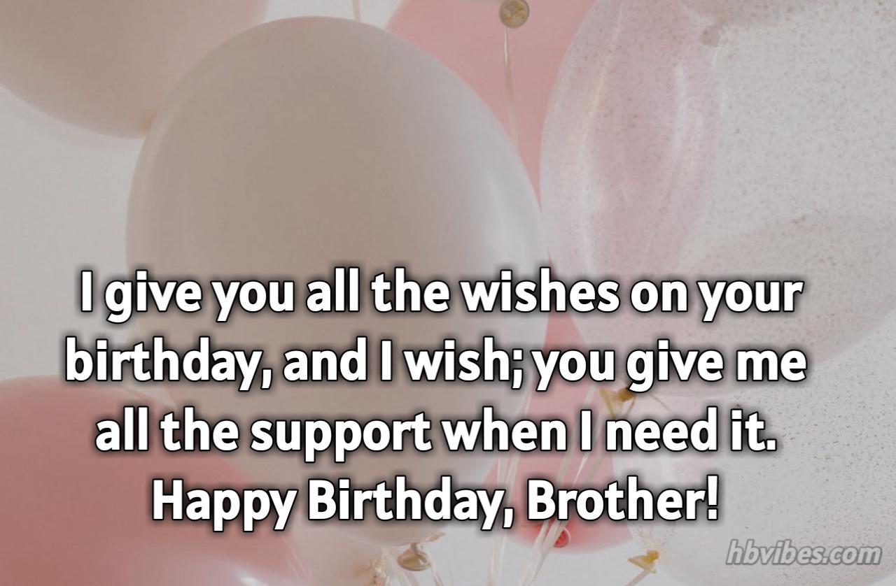 Brother birthday wishes