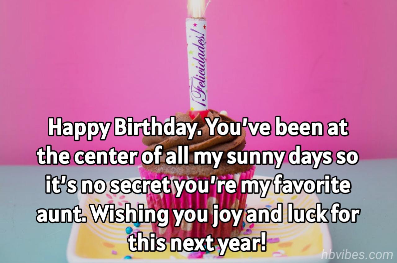 Funny Birthday Wishes for Aunt