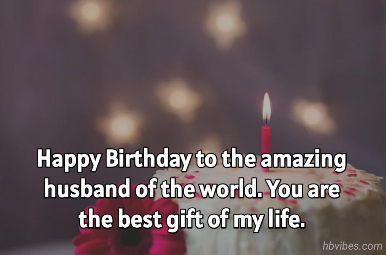 Short Birthday Wishes for Husband