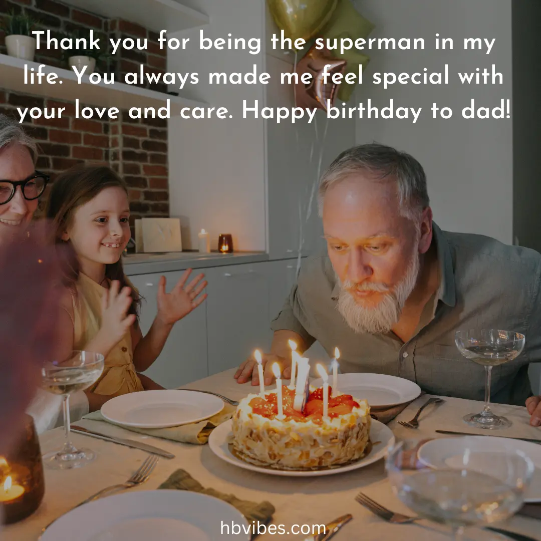 Short Heart Touching Birthday Wishes for Dad